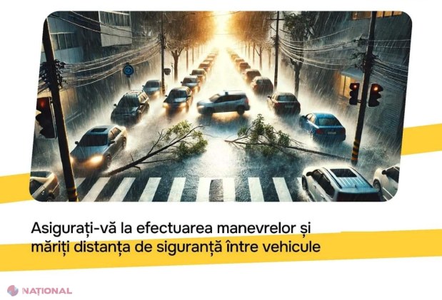 METEO // Cod galben de ploi puternice și vineri, până la amiază, în R. Moldova