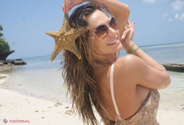Ana Lesko, sexy și udă pe plaja din Tanzania