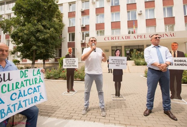 Un nou protest la Curtea de Apel Chișinău, în susținerea deputatului Partidului „ȘOR”, Marina Tauber