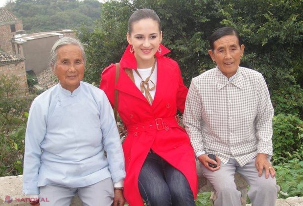 FOTO O basarabeancă, actriță într-un film din China! 