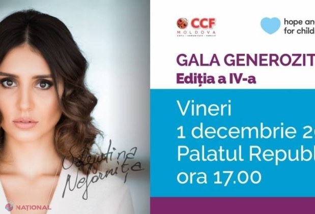 Gala Generozității: 30 000 de euro adunați pentru prevenirea ABANDONULUI copiilor în R. Moldova