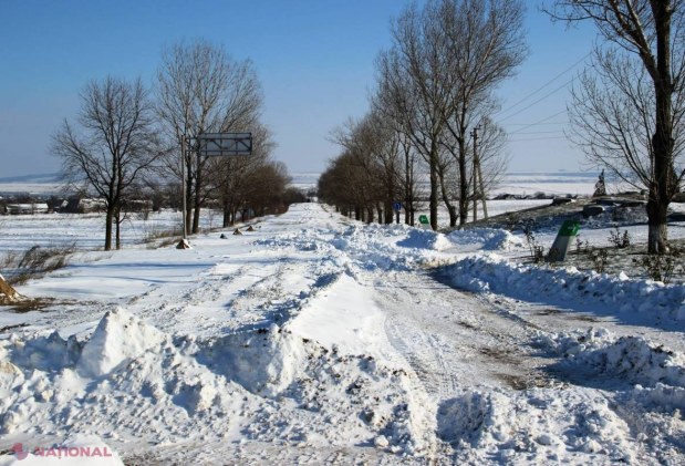 Ninsoarea de luni mai ține câteva sate în BEZNĂ