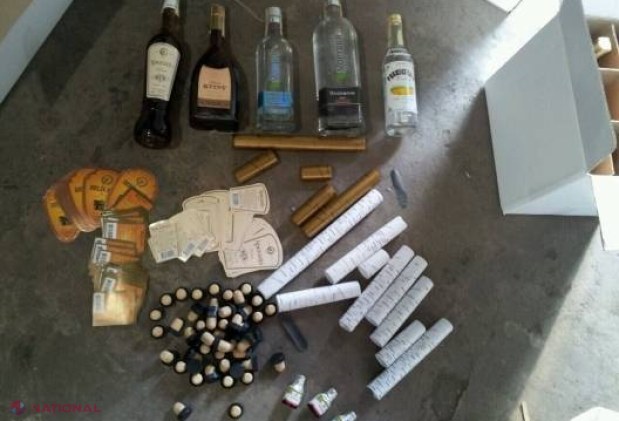 Coniac de marcă de renume, ÎMBUTELIAT într-un GARAJ din Bălți