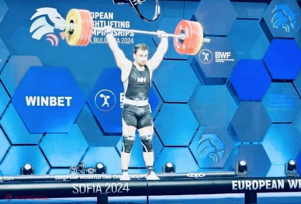 Sportivii din R. Moldova, încă trei MEDALII la Campionatul European de haltere din Bulgaria