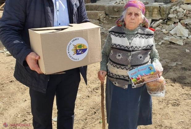FOTO // Mai mult de 1 000 de pensionari și familii cu venituri modeste din raionul Orhei au primit cadouri de Paște de la echipa lui Ilan Șor
