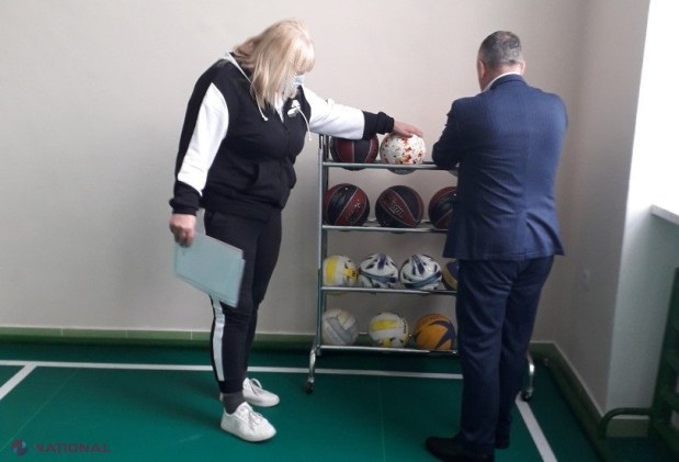 FOTO // Sala de sport a Gimnaziului de la Ivancea, Orhei, RENOVATĂ în cadrul unui proiect susținut de echipa lui Ilan Șor și BRD