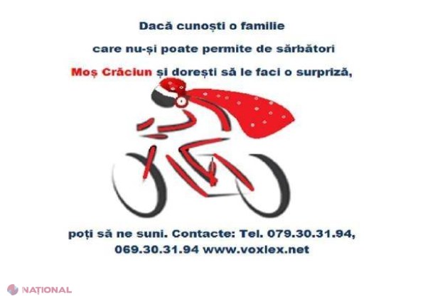 Moși Crăciuni pe BICICLETE!