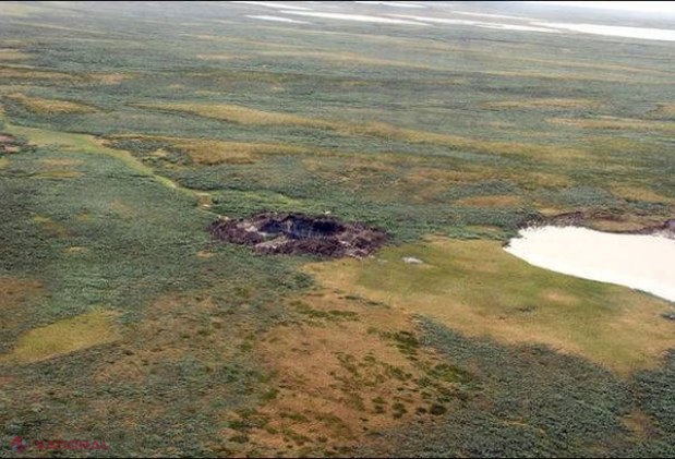 VIDEO // Noi imagini şi detalii despre misteriosul crater apărut din senin „la capătul lumii”