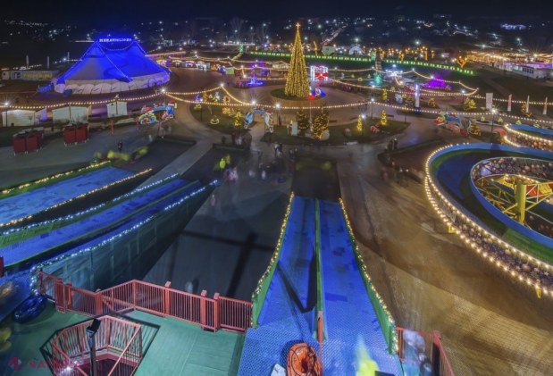 FOTO // S-a extins programul de iarnă al proiectului lui Ilan Șor – „Orheiland”. Parcul de distracții va activa până pe 1 martie