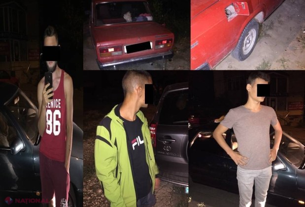 Un nou tip de FURT în Chișinău: Trei inși, reținuți în flagrant delict în timp ce sustrăgeau, noaptea, COMBUSTIBIL dintr-un automobil parcat în capitală