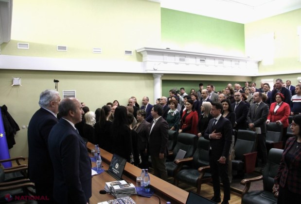 FOTO // Profesorul universitar Tudorel Toader, distins cu titlul onorific de „Doctor Honoris Causa” de către Universitatea de Stat din Moldova