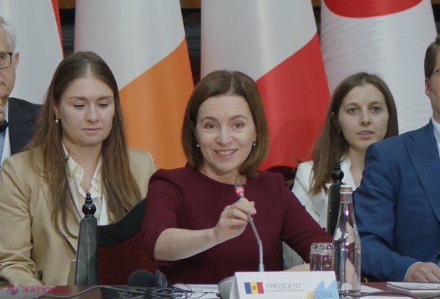 VIDEO // Maia Sandu, RECUNOASCĂTOARE României, Franței și Germaniei, pentru CLACA organizată în sprijinul R. Moldova: „Șantajul energetic al Rusiei a EȘUAT. Vom fi ATACAȚI și la alegerile de luna viitoare, dar vom RIPOSTA”