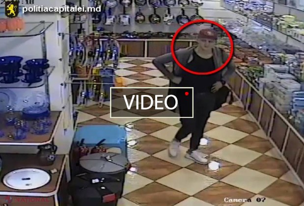 VIDEO // Chișinău: A intrat în magazin, și-a ales cumpărăturile și a ieșit liniștit fără să le plătească. Cine este tânărul cu șapcă
