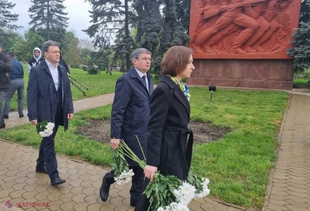 Conducerea de vârf, la Complexul Memorial „Eternitate”. Maia Sandu: „Din păcate, avem oameni în R. Moldova care folosesc această zi pentru a justifica războiul și acest lucru reprezintă o dezonare pentru cei pe care îi comemorăm astazi”