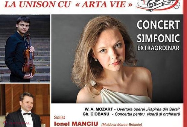 Un concert simfonic extraordinar, astăzi la Chișinău