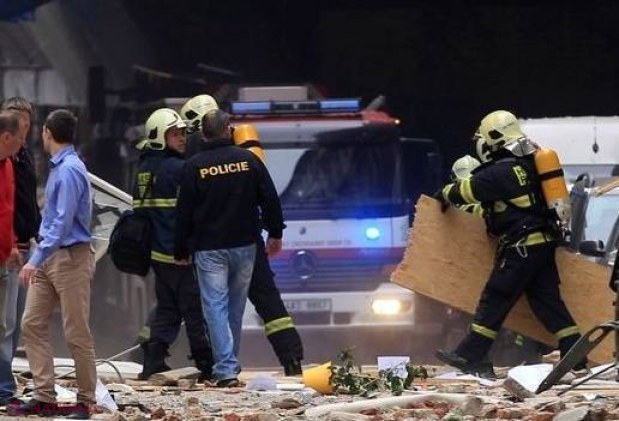 Explozie puternică în Praga: Cel puțin 40 de răniți, oameni blocați sub dărâmături
