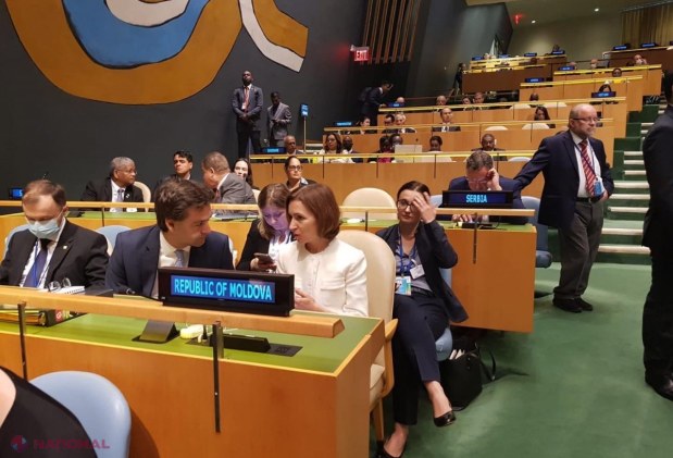 VIDEO // Discurs ISTORIC al Maiei Sandu de la tribuna principală a ONU: „Mă aflu astăzi în fața dumneavoastră, reprezentând cu mândrie R. Moldova, o viitoare membră a UE. Suntem concentrați, perseverenți și de neoprit”