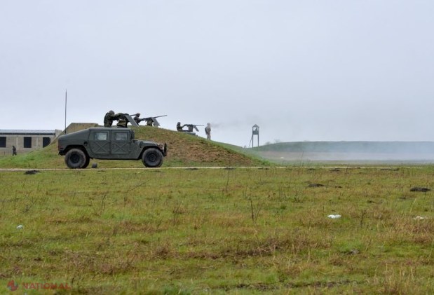 FOTO // Trageri de LUPTĂ cu participarea militarilor Armatei Naționale, dar și celor din România, SUA și Marea Britanie
