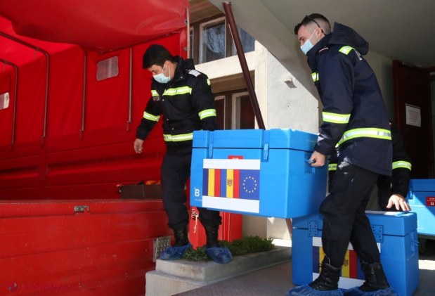 FOTO // Cel de-al doilea lot de VACCIN oferit de București a ajuns la Chișinău în ziua când se împlinesc 103 ani de la Unirea Basarabiei cu România: „Mulțumim, România, pentru acest sprijin generos și necondiționat!”