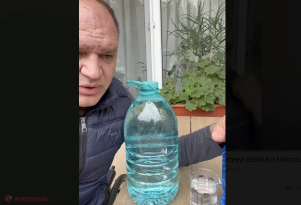 VIDEO // Atac de pe PRISPĂ cu recipiente de apă: Ion Ceban învinovățește Kievul și Chișinăul pentru criza Nistrului, în timp ce R. Moldova scapă de sistări, iar la Cernăuți apa curge doar câteva ore pe zi