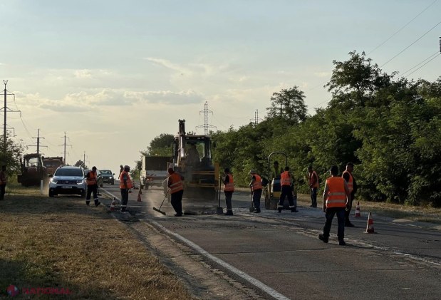 FOTO Temperaturi extreme în Republica Moldova: Pe o porțiune din drumul național M5 s-au ridicat dalele de beton
