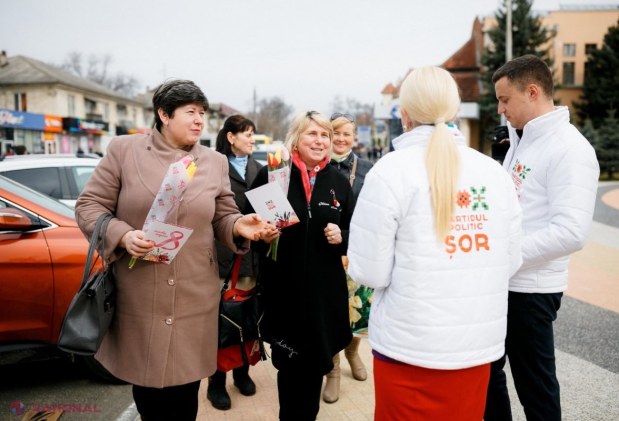 FOTO // Partidul „ȘOR” a felicitat cele 40 de mii de femei membre ale formațiunii din întreaga țară de Ziua Internațională a Femeii