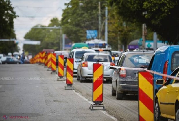 ATENȚIE! Traficul rutier pe două străzi din centrul capitalei va fi SUSPENDAT timp de două zile, iar o rută de troleibuz va fi ANULATĂ