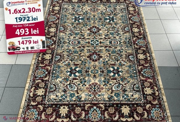 Târg Național de Covoare cu Reduceri de Toamnă în toate magazinele Carpet Outlet din Chișinău și Bălți