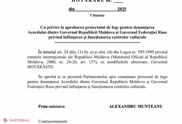 Noul ministru al Culturii, PRIMA decizie curajoasă după învestire. Cristian Jardan propune DENUNȚAREA Acordului cu Rusia privind funcționarea centrelor culturale, care acționează mai mult ca o extensie a serviciilor speciale rusești