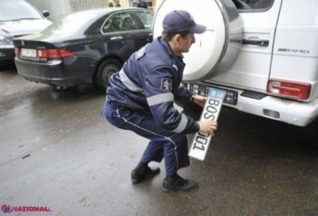 DECIS // Polițiștii NU vor mai avea dreptul să ridice plăcuțele de înmatriculare ale mașinilor parcate neregulamentar