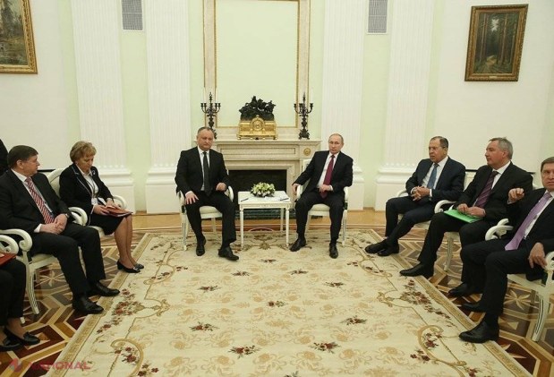 FOTO // Dodon s-a întâlnit cu Putin: „Poporul Moldovei urmărește cu mare ATENȚIE această vizită”