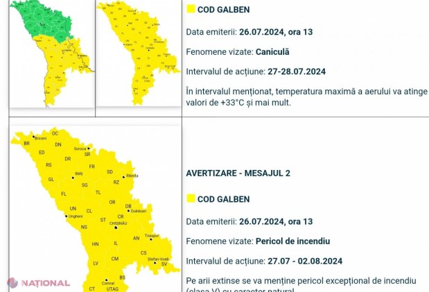 METEO // Revine CANICULA: Două noi avertismente emise de meteorologi