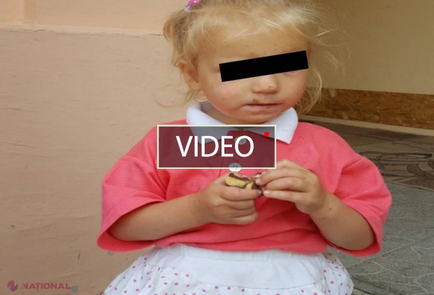 VIDEO // O fetiță de aproximativ doi anișori s-a rătăcit pe străzile capitalei: Cine o recunoaște, să anunțe Poliția