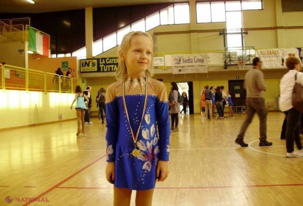 Micuța patinatoare pe role de la Padova 