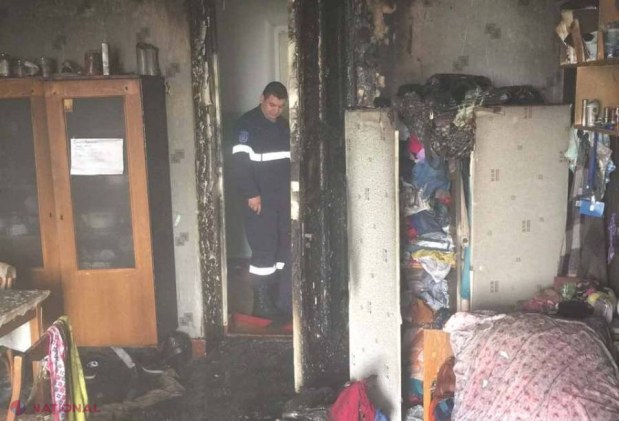 Incendiu pe str. Zelinschi din Chișinău: Trei persoane au ajuns la spital