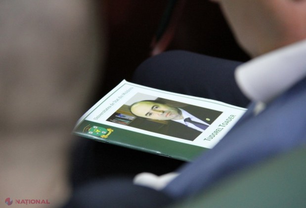 FOTO // Profesorul universitar Tudorel Toader, distins cu titlul onorific de „Doctor Honoris Causa” de către Universitatea de Stat din Moldova