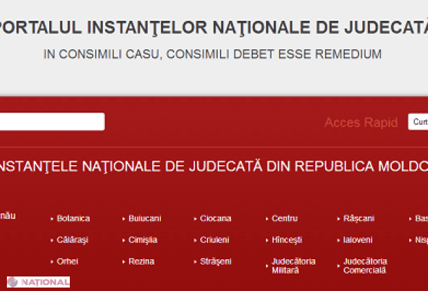 PORTAL unic pentru toate instanțele de judecată
