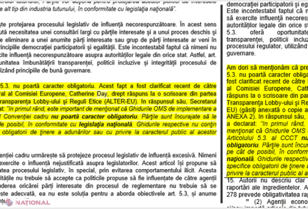DOC // Legea Antitutun riscă să fie blocată! Ministerul Finanțelor face lobby pentru cei din industria tutunului?