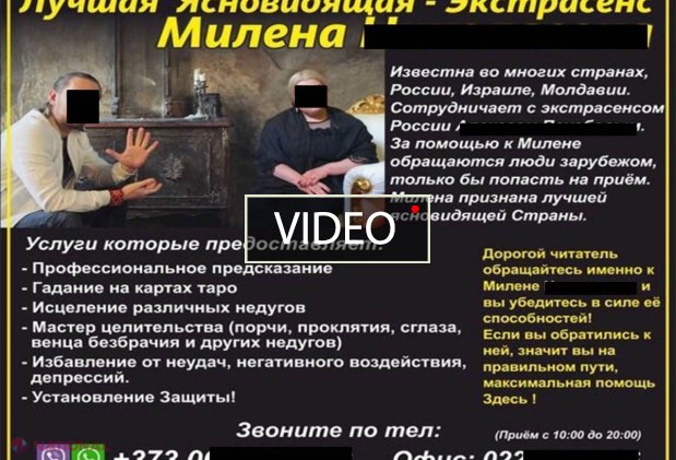 VIDEO // SUTE de MII de lei pentru „prezicerea viitorului”; Două „ghicitoare” de la Buiucani, REȚINUTE