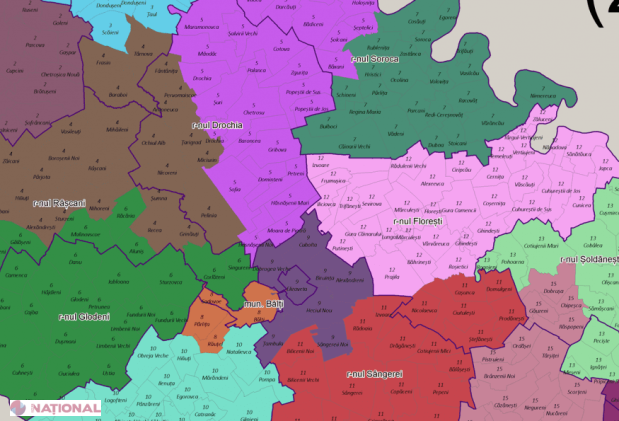 HARTA preliminară a circumscripțiilor uninominale de pe teritoriul R. Moldova: Cum ar putea fi divizate raioanele