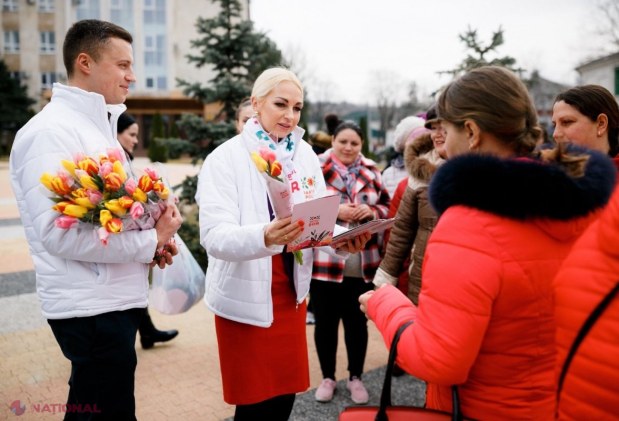 FOTO // Partidul „ȘOR” a felicitat cele 40 de mii de femei membre ale formațiunii din întreaga țară de Ziua Internațională a Femeii