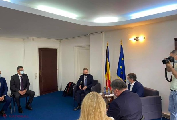 FOTO // Spicherul Igor Grosu, în vizită la DRRM din cadrul Guvernului României. Adrian Dupu: „Cetățenii R. Moldova trebuie să beneficieze cât mai mult din apropierea dintre cele două state”