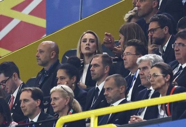 Adele, în tribune la EURO 2024. A trăit intens meciul Angliei. Ed Sheeran s-a aflat și el printre microbiști
