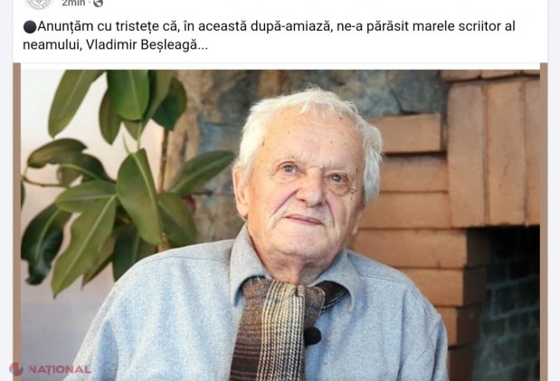 A decedat scriitorul Vladimir Beșleagă