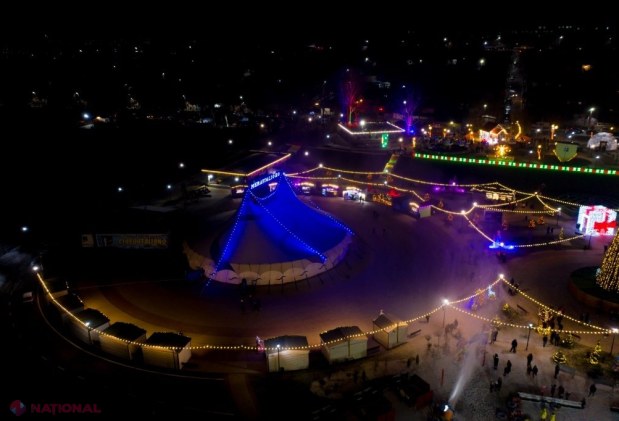 FOTO, VIDEO // Ilan Șor le-a făcut cadou orheienilor. „Orheiland” e singurul loc din R. Moldova unde NINGE