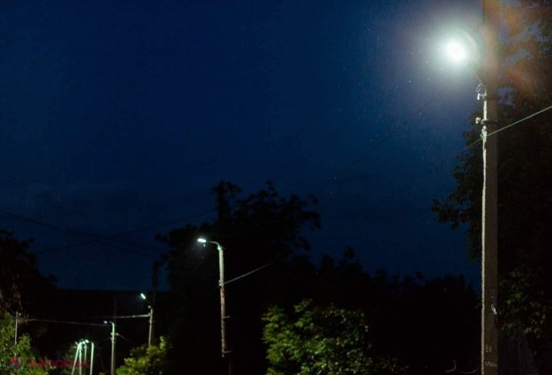 Partidul „ȘOR” a instalat sistemul de iluminare stradală încă într-un sat din raionul Orhei