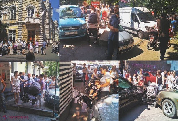 FLASHMOB cu bebeluși, în centrul capitalei
