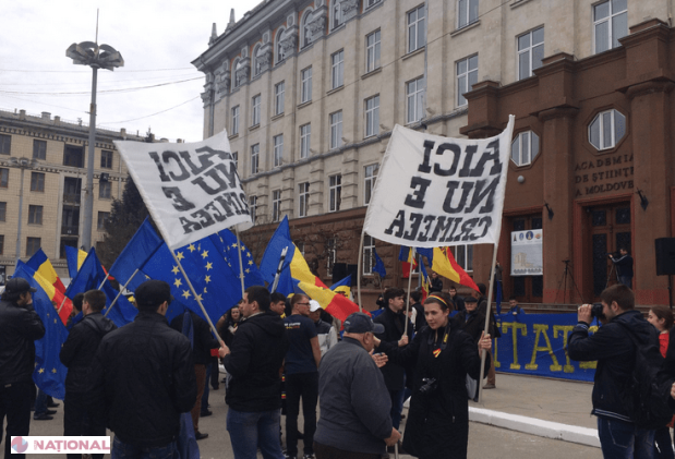 FOTO // Protest la Chișinău împotriva OCUPAȚIEI rusești