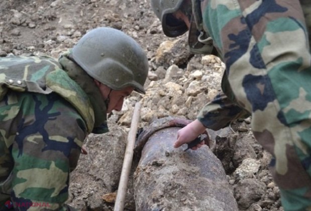 O bombă URIAȘĂ, descoperită în R. Moldova: Ce s-a întâmplat cu acest obiect extrem de periculos