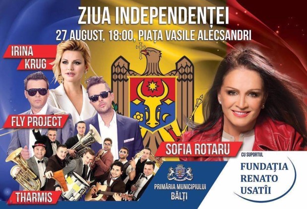 VIDEO // Concert grandios la Bălți de Ziua Independenței. Sofia Rotaru e invitată de onoare: „Sunt foarte fericită că de Ziua Independenței vom fi împreună”